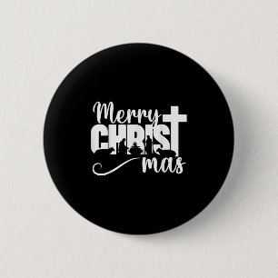 Chapa Redonda De 5 Cm Feliz Christ Mas Cristiano Navidad Jesucristo Navi