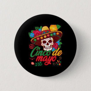 Chapa Redonda De 5 Cm Feliz Cinco De Mayo Fiesta Mexicana 5 Chicos De Ma