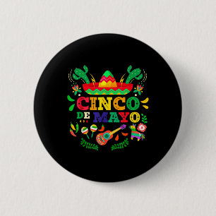 Chapa Redonda De 5 Cm Feliz Cinco De Mayo Hombres Mujeres Niños 5 De May