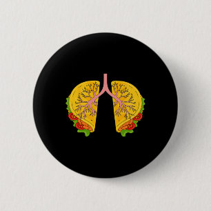Chapa Redonda De 5 Cm Feliz Cinco De Mayo Taco pulmones Terapia Respirat
