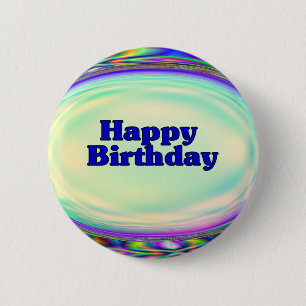 Chapa Redonda De 5 Cm Feliz cumpleaños