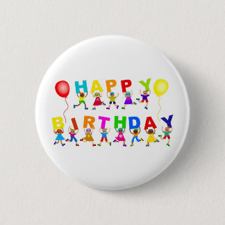 Chapa Redonda De 5 Cm Feliz cumpleaños