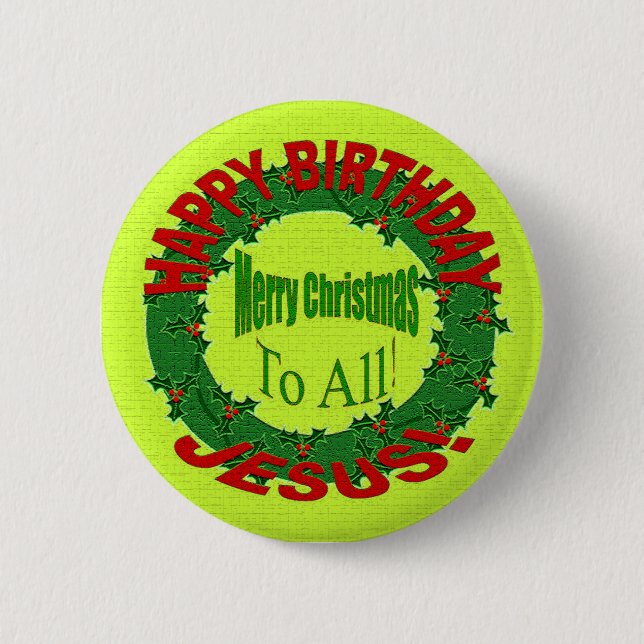 CHAPA REDONDA DE 5 CM ¡FELIZ CUMPLEAÑOS, JESÚS! (Anverso)