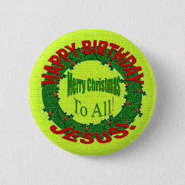 CHAPA REDONDA DE 5 CM ¡FELIZ CUMPLEAÑOS, JESÚS!