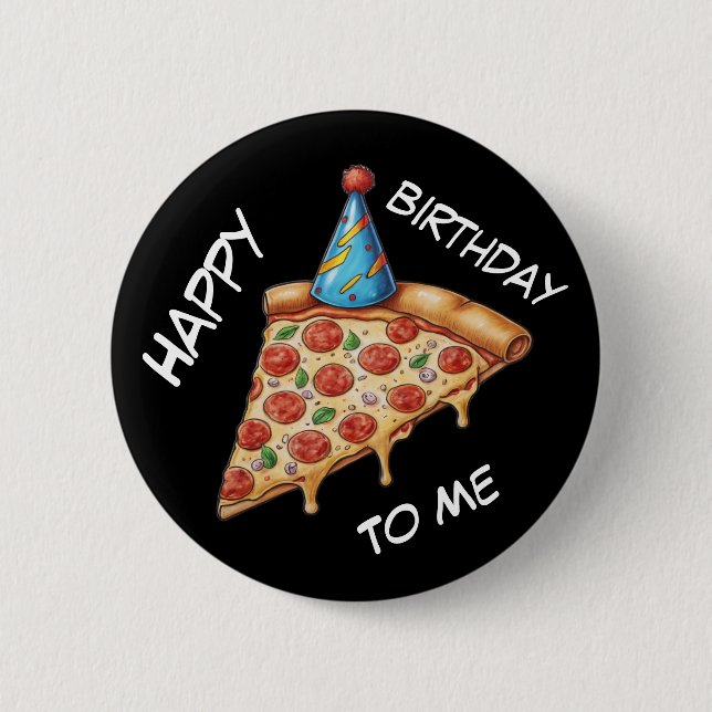 Chapa Redonda De 5 Cm Feliz cumpleaños para mí (Anverso)