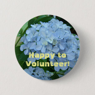 Chapa Redonda De 5 Cm ¡Feliz de ser voluntario! botones Voluntarios boto