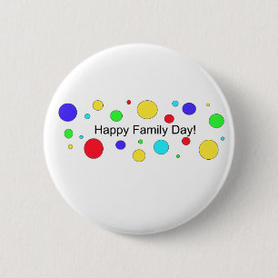 Chapa Redonda De 5 Cm ¡Feliz Día de la Familia!