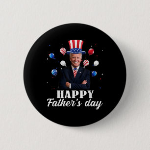 Chapa Redonda De 5 Cm Feliz Día De Los Padres 4 De Julio Anti Joe Biden