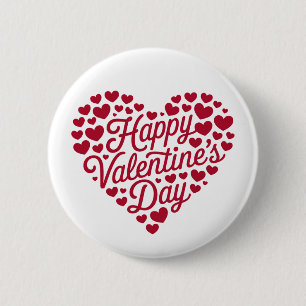 Chapa Redonda De 5 Cm Feliz día de San Valentín San Valentín Amor Corazó