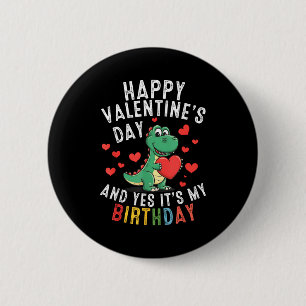 Chapa Redonda De 5 Cm Feliz día de San Valentín y cumpleaños chicos chic