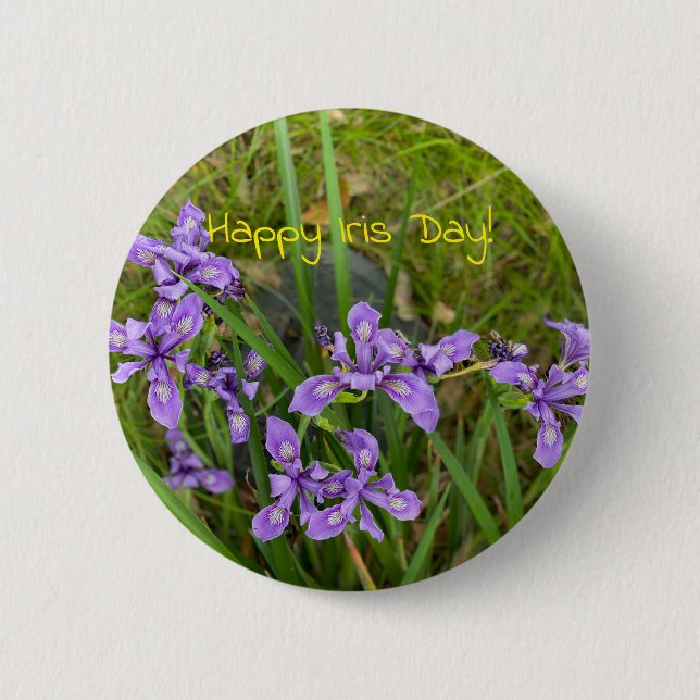 Chapa Redonda De 5 Cm ¡Feliz Día del Iris! (Anverso)