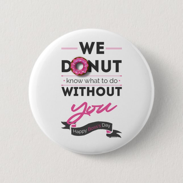 Chapa Redonda De 5 Cm Feliz Día del Jefe (Anverso)