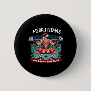 Chapa Redonda De 5 Cm Feliz Fitmas Y Feliz Año Nuevo