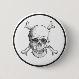 Chapa Redonda De 5 Cm Feliz Gato de Halloween Scary