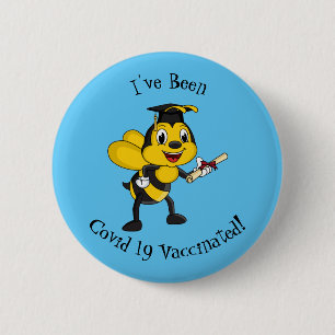 Chapa Redonda De 5 Cm Feliz graduación de abejas personalizados