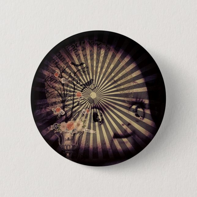 Chapa Redonda De 5 Cm ¡Feliz Halloween! (Anverso)