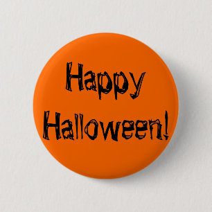 Chapa Redonda De 5 Cm ¡Feliz Halloween!