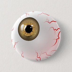 Chapa Redonda De 5 Cm ¡Feliz Halloween! Espeluznante Béisbol