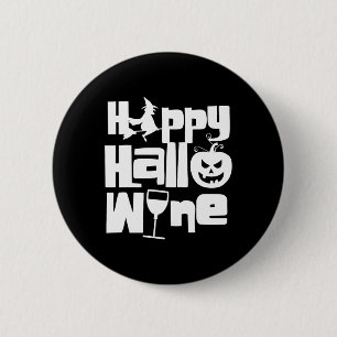 Chapa Redonda De 5 Cm Feliz Halloween Funny Noche Bruja