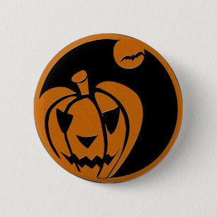Chapa Redonda De 5 Cm feliz halloween jack o lantern