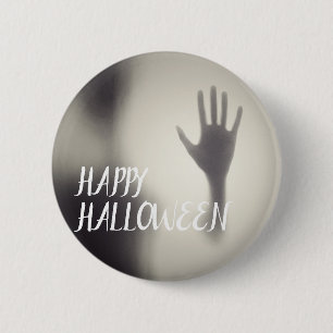 Chapa Redonda De 5 Cm Feliz Halloween Scary Hand Badge