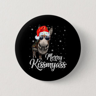 Chapa Redonda De 5 Cm Feliz Kissmy Sarcástico Navidad Pijama Divertido N
