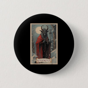Chapa Redonda De 5 Cm Feliz Krampus Navidad Xmas Horror Suéter Feo E