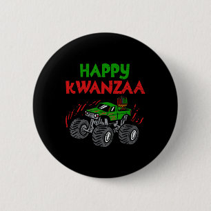 Chapa Redonda De 5 Cm Feliz Kwanzaa Kinara Siete Velas Monstruo K