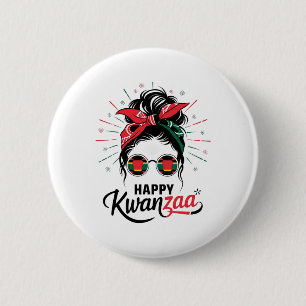 Chapa Redonda De 5 Cm Feliz Kwanzaa Siete Principios De Kwanzaa Messy Bu