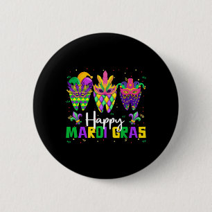 Chapa Redonda De 5 Cm Feliz Mardi Gras Dental Squad Dentista Teeth Carni