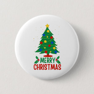 Chapa Redonda De 5 Cm Feliz Navidad