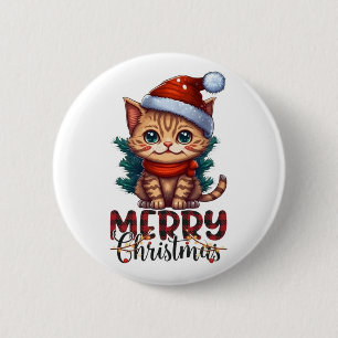 Chapa Redonda De 5 Cm Feliz Navidad