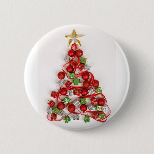 Chapa Redonda De 5 Cm Feliz Navidad