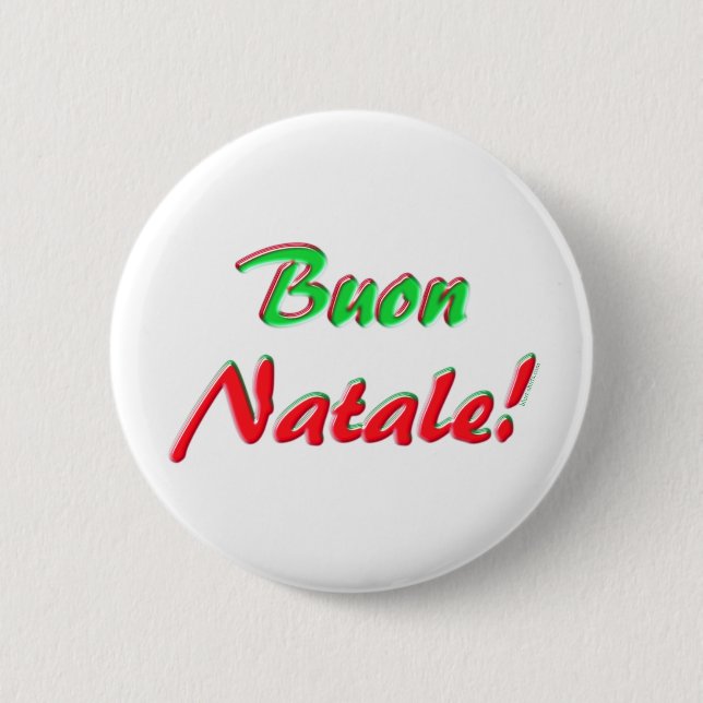 Chapa Redonda De 5 Cm Feliz Navidad (Anverso)