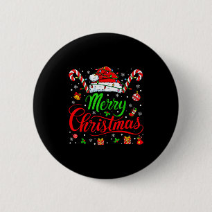 Chapa Redonda De 5 Cm Feliz Navidad 2025 Santa Reno Muñeco de Nieve Cris