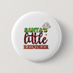 Chapa Redonda De 5 Cm Feliz Navidad amigos pequeños renos