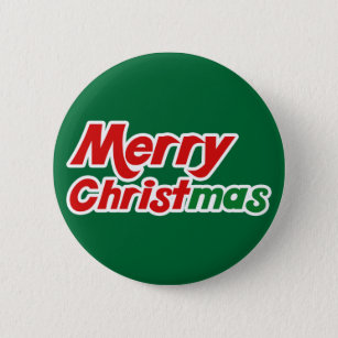 Chapa Redonda De 5 Cm Feliz Navidad: Botones cristianos de moda