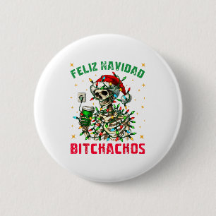 Chapa Redonda De 5 Cm Feliz Navidad Camiseta Achos Ligas de Navidad Navi