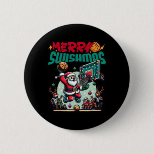 Chapa Redonda De 5 Cm Feliz Navidad de Swishmas Xmas Sketll Funny