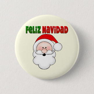 Chapa Redonda De 5 Cm Feliz Navidad español