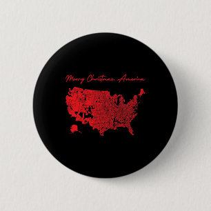 Chapa Redonda De 5 Cm Feliz Navidad Estados Unidos Donald Trump mejor co
