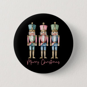 Chapa Redonda De 5 Cm Feliz Navidad Nochebuena de los hombres del Ballet