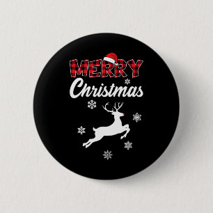 Chapa Redonda De 5 Cm Feliz Navidad Rudolph Reindes Navidad