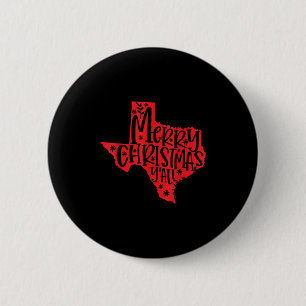 Chapa Redonda De 5 Cm Feliz Navidad Texas