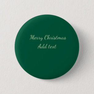 Chapa Redonda De 5 Cm Feliz Navidad verde plano fondo holida