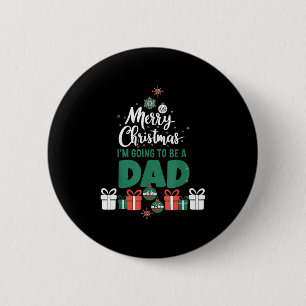 Chapa Redonda De 5 Cm Feliz Navidad Voy A Ser Papá Esposa Embarazada