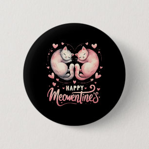 Chapa Redonda De 5 Cm Feliz pareja de enamorados de Meowentine