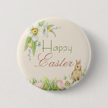 Feliz Pascua Dulce Bunny Watercolor Floral