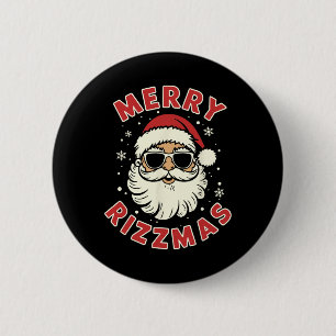 Chapa Redonda De 5 Cm Feliz Rizzmas Navidad Rizz Genial Santa Sungles Xm