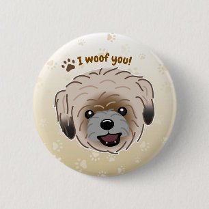 Chapa Redonda De 5 Cm Feliz Shih Tzu Dog Lover I Wowty Paws